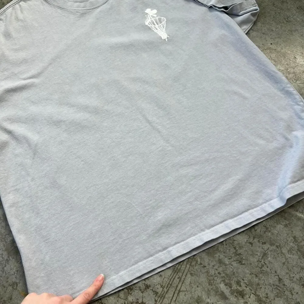 Nike Hoops Loose Fit Graphic Tee Grey XXL Heavyweight Short Sleeve T-Shirt